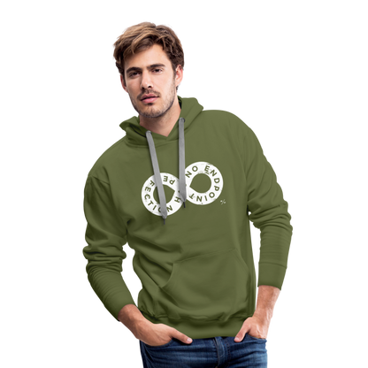 Perfection Has No Endpoint- Men’s Premium Hoodie - olive green