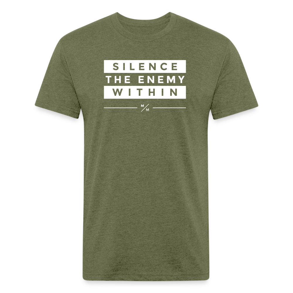 Silence The Enemy- Unisex T-Shirt - heather military green