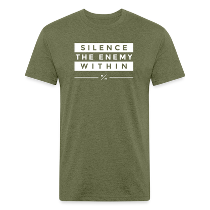 Silence The Enemy- Unisex T-Shirt - heather military green