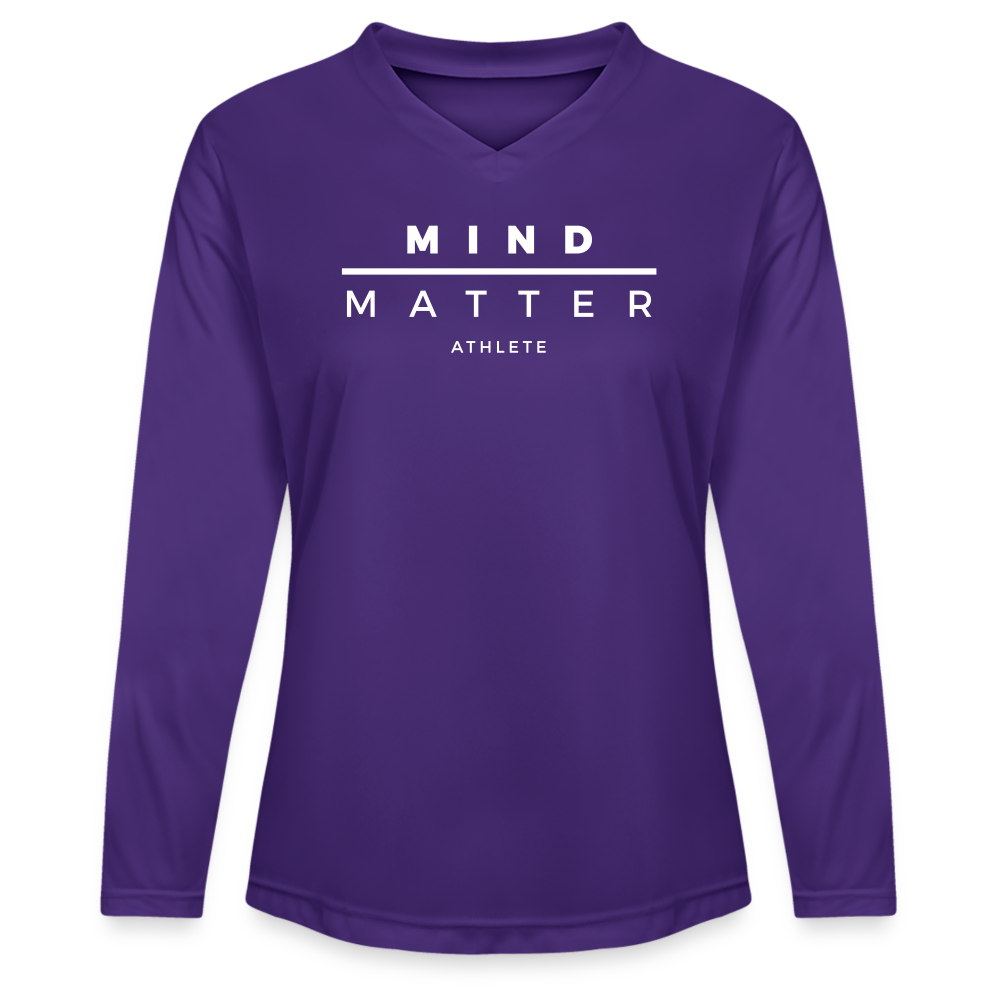MM Athlete - Ladies' Zone Performance Long-Sleeve T-Shirt - purple