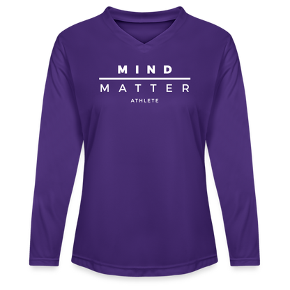 MM Athlete - Ladies' Zone Performance Long-Sleeve T-Shirt - purple