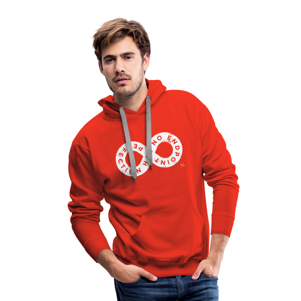 Perfection Has No Endpoint- Men’s Premium Hoodie - red