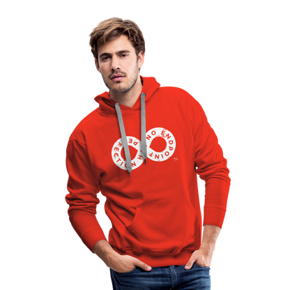 Perfection Has No Endpoint- Men’s Premium Hoodie - red