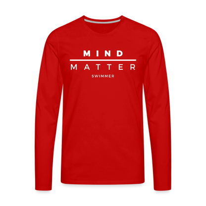 MM Swimmer- Men's Premium Long Sleeve T-Shirt - red