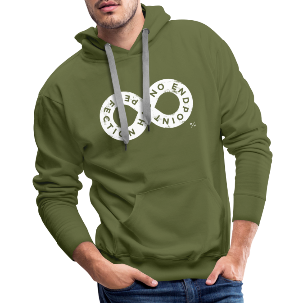 Perfection Has No Endpoint- Men’s Premium Hoodie - olive green