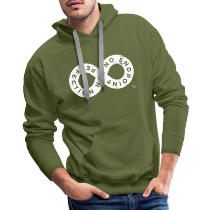 Perfection Has No Endpoint- Men’s Premium Hoodie - olive green