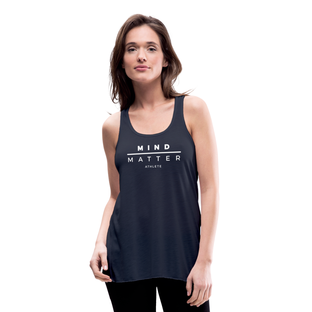 MM Athlete- Women's Flowy Tank Top - navy