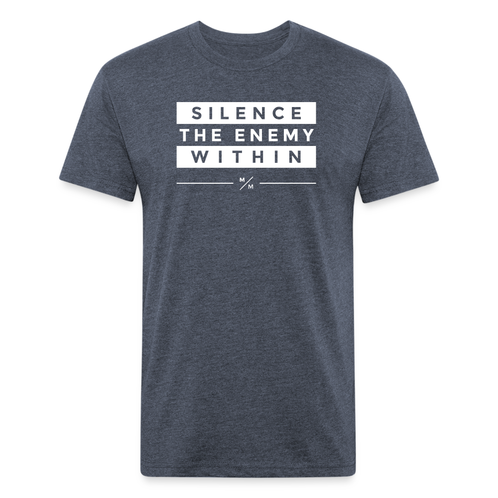 Silence The Enemy- Unisex T-Shirt - heather navy