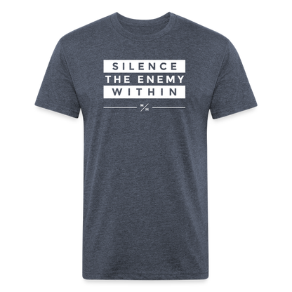 Silence The Enemy- Unisex T-Shirt - heather navy