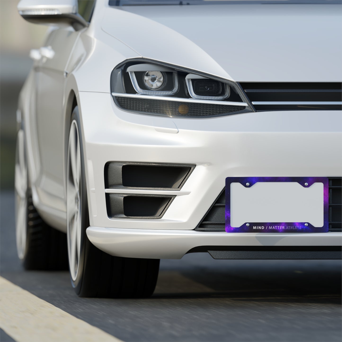 M/M Athlete- Metal License Plate Frame