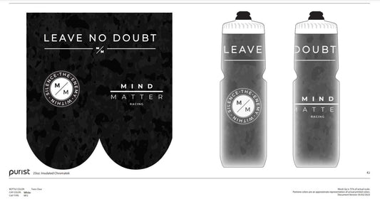Insulated 23oz Black Paint Splash Water bottle