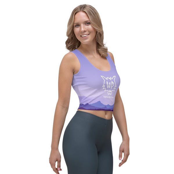 WP Purple Mountains- Performance Crop Top