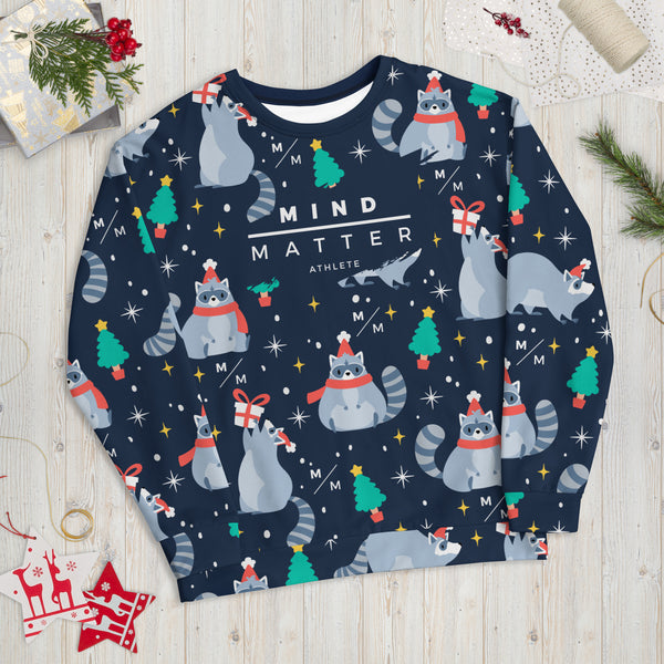 Christmas Raccoon MM- Unisex Sweatshirt