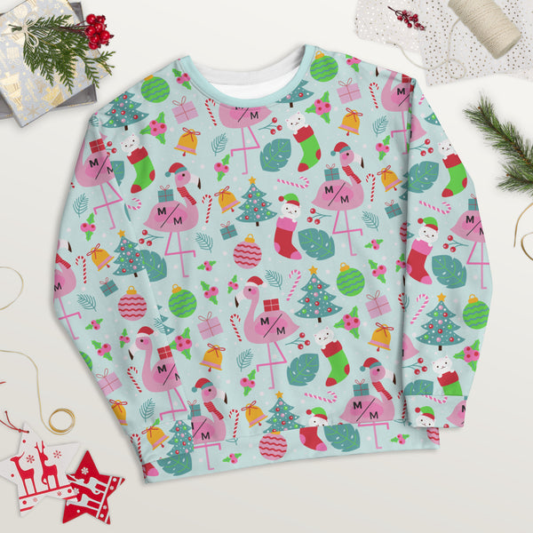 Christmas Flamingo MM- Unisex Sweatshirt