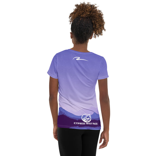 WP Purple Mountains- Women's Athletic T-shirt
