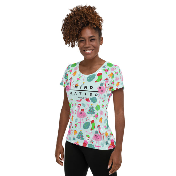 Christmas Flamingos MM- Women's Performance T-shirt