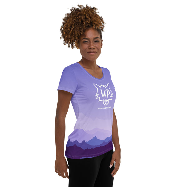 WP Purple Mountains- Women's Athletic T-shirt