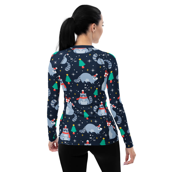 Christmas Raccoon MM- Women's Performance Long Sleeve