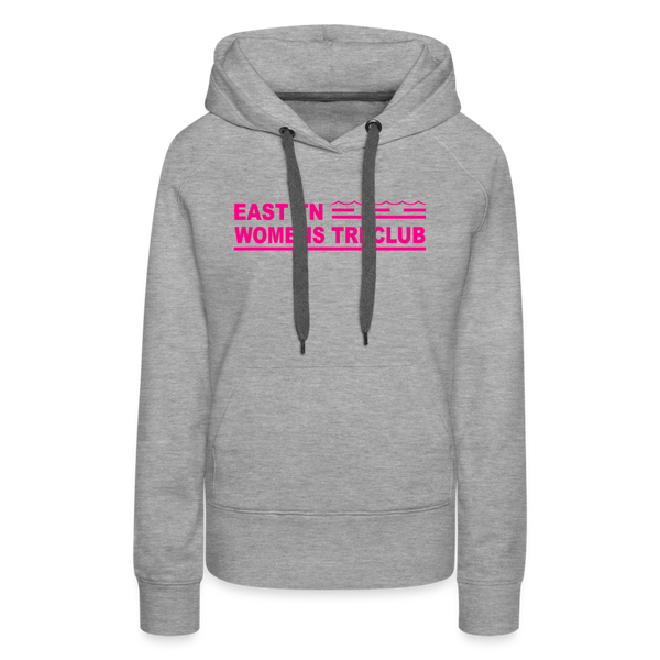 ETN Womens Tri Club Neon Pink- Women’s Premium Hoodie - heather grey