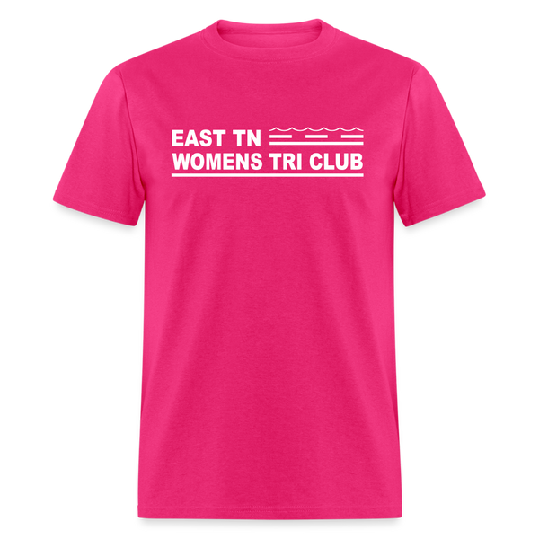 ETN Womens Tri Club White Logo- Unisex Classic T-Shirt - fuchsia