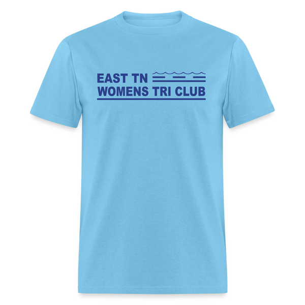 ETN Womens Tri Club Blue Logo- Unisex Classic T-Shirt - aquatic blue