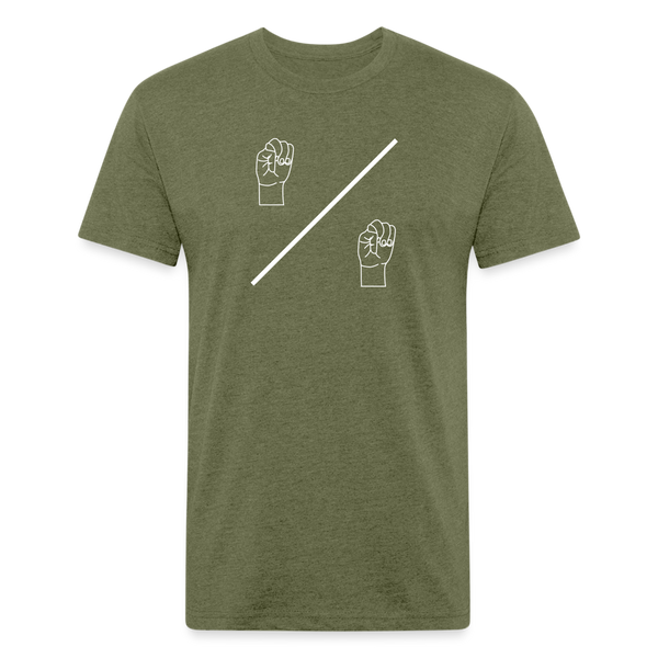 Sign M/M- Fitted Cotton/Poly T-Shirt - heather military green