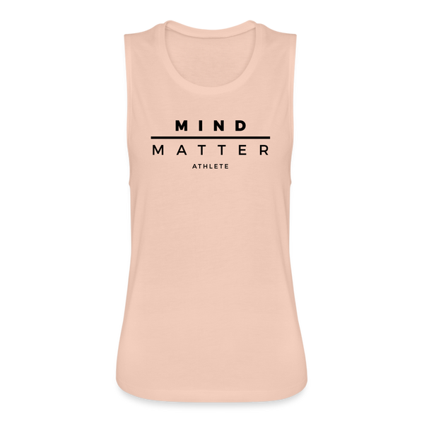 MM Athlete- Women's Flowy Muscle Tank - peach