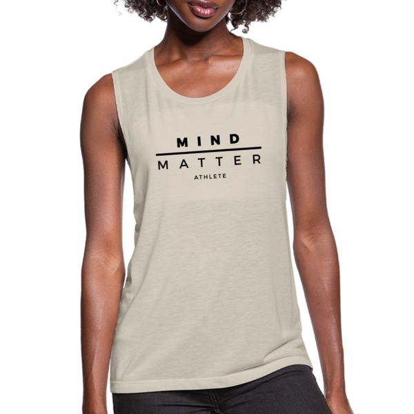 MM Athlete- Women's Flowy Muscle Tank - dust