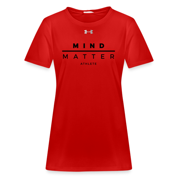 MM Athlete- Under Armour Women’s Locker T-Shirt - red