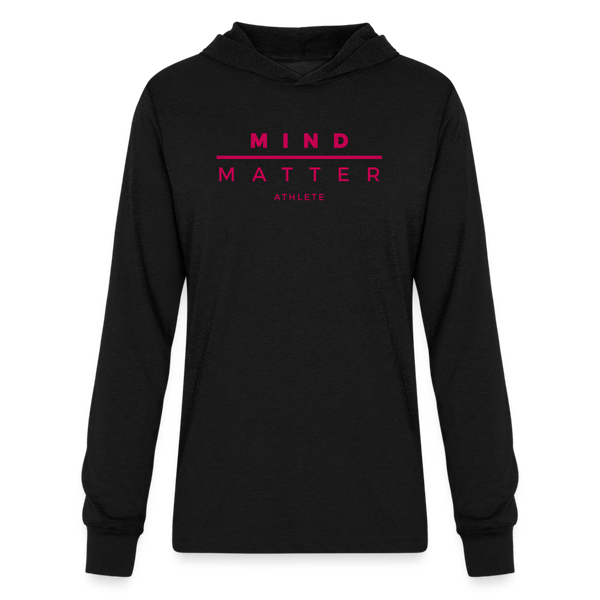 MM Athlete Pink - Unisex Long Sleeve Hoodie Shirt - black