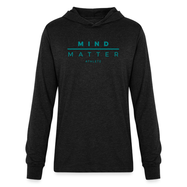 MM Athlete Teal- Unisex Long Sleeve Hoodie Shirt - heather black