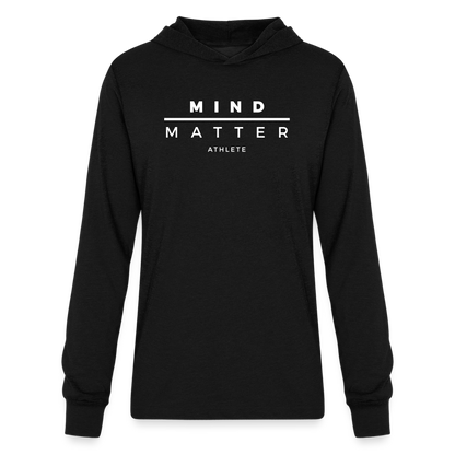 MM Athlete White- Unisex Long Sleeve Hoodie Shirt - black