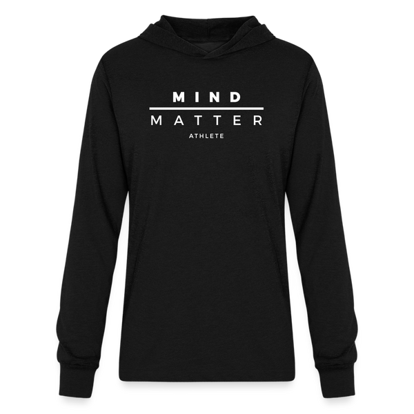 MM Athlete White- Unisex Long Sleeve Hoodie Shirt - black