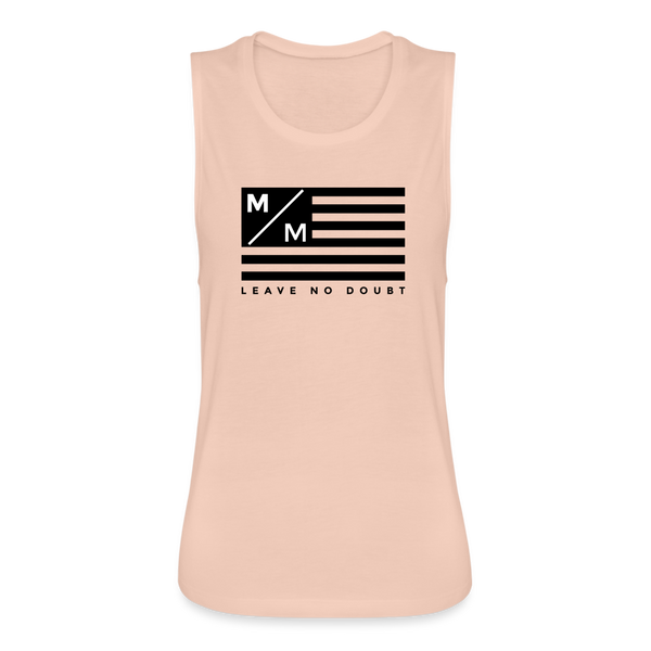 MM Flag- Women's Flowy Muscle Tank - peach