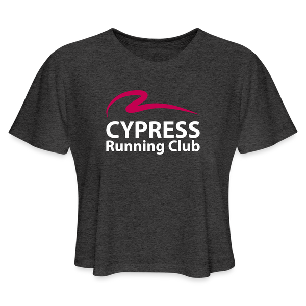 CRC Pink- Women's Cropped T-Shirt - deep heather