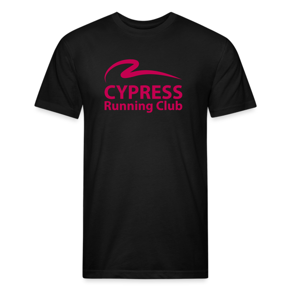 CRC Pink- UNISEX Fitted Cotton/Poly T-Shirt - black