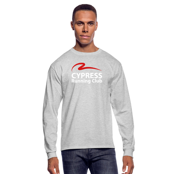 CRC Red- Men's Long Sleeve T-Shirt - heather gray