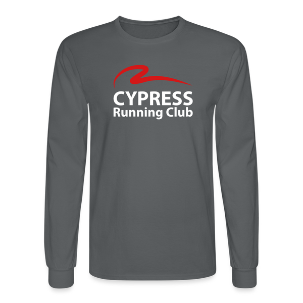CRC Red- Men's Long Sleeve T-Shirt - charcoal