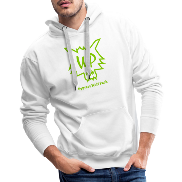 Cypress Wolf Pack Green- Men’s Premium Hoodie - white