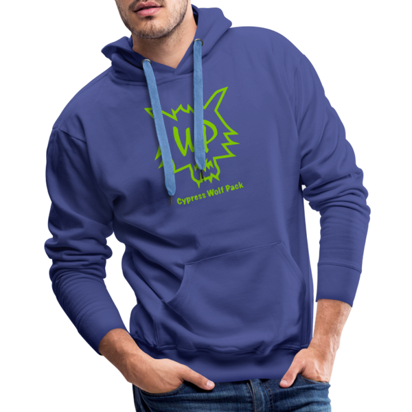 Cypress Wolf Pack Green- Men’s Premium Hoodie - royal blue