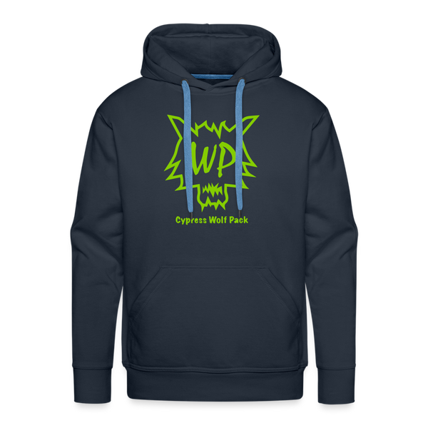 Cypress Wolf Pack Green- Men’s Premium Hoodie - navy