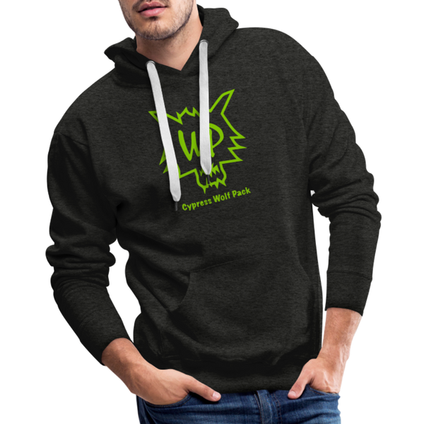 Cypress Wolf Pack Green- Men’s Premium Hoodie - charcoal grey