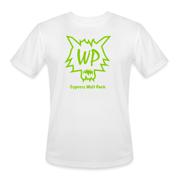 Cypress Wolf Pack Green- Men’s Moisture Wicking Performance T-Shirt - white