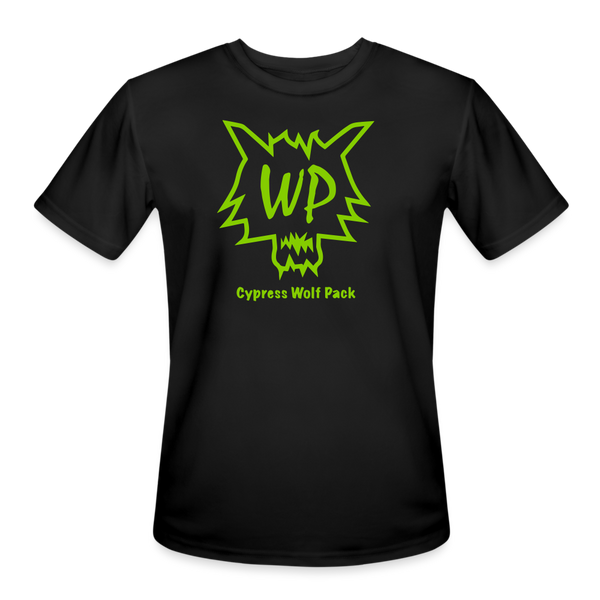 Cypress Wolf Pack Green- Men’s Moisture Wicking Performance T-Shirt - black