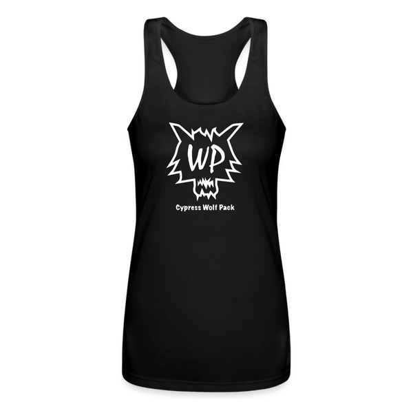 Cypress Wolf Pack- Women’s Performance Racerback Tank Top - black