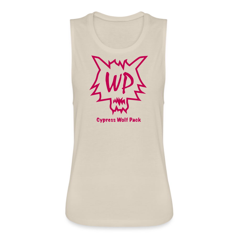 Cypress Wolf Pack Pink- Women's Flowy Muscle Tank - dust