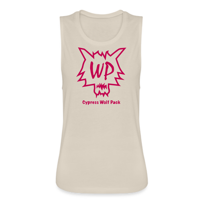 Cypress Wolf Pack Pink- Women's Flowy Muscle Tank - dust