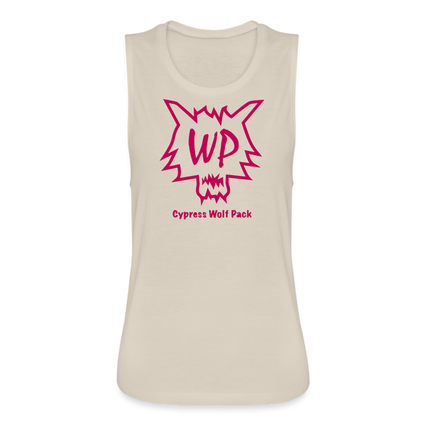 Cypress Wolf Pack Pink- Women's Flowy Muscle Tank - dust
