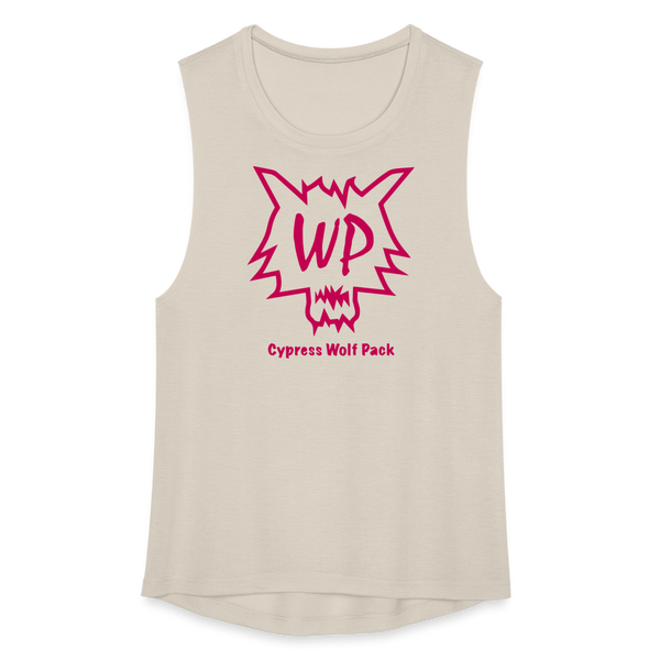 Cypress Wolf Pack Pink- Women's Flowy Muscle Tank - dust
