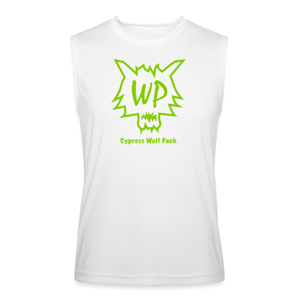 Cypress Wolf Pack Green- Men’s Performance Sleeveless Shirt - white